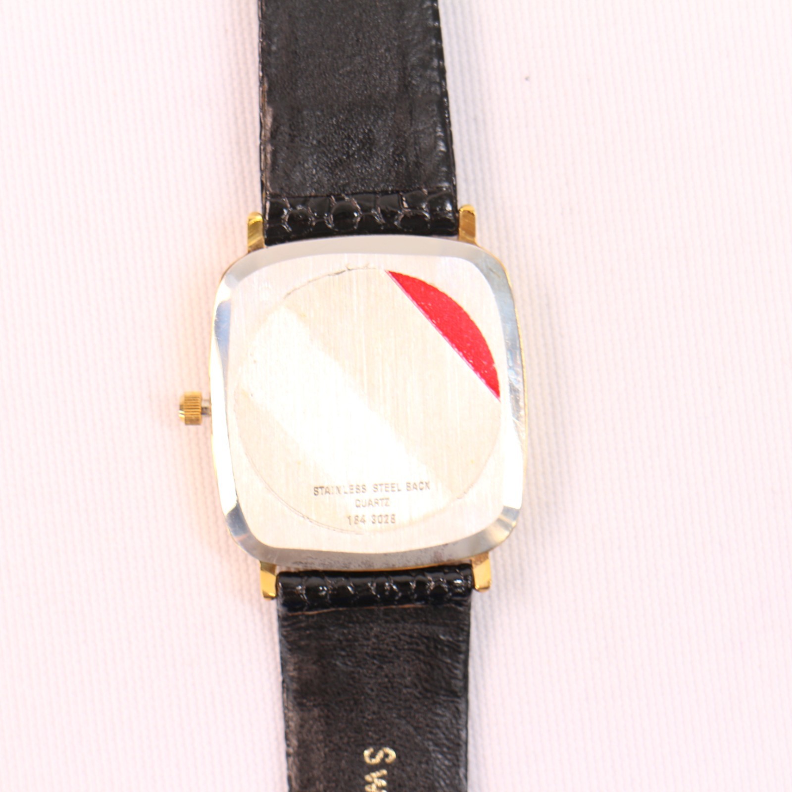 Vintage 1980s VALENTINO Roberto New Old Stock Tank Gold Plated Quartz 25mm Watch