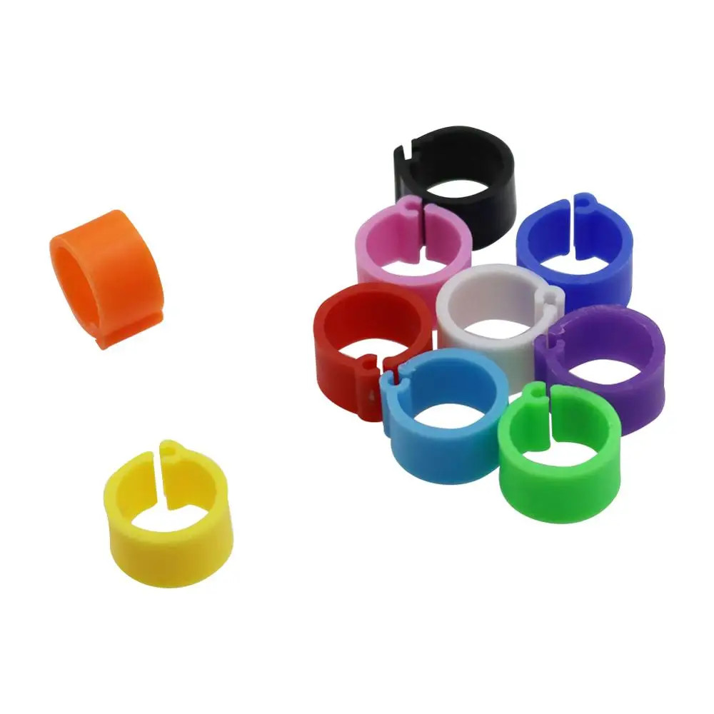 200 Pcs 8Mm Inner Diameter 7Mm Height Birds Foot Rings 10 Colors without Text Pa