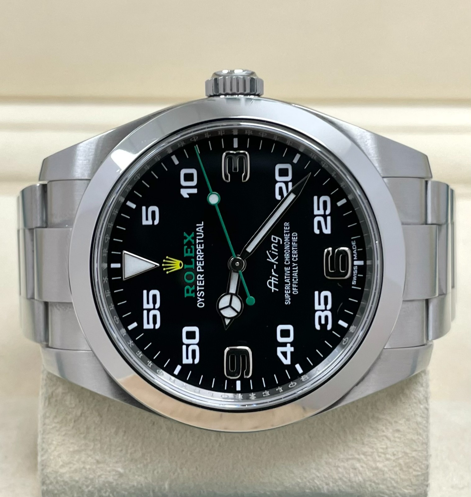 ROLEX AIRKING 116900 SPORTS WATCH 2021 FULL SET BLACK DIAL 40MM