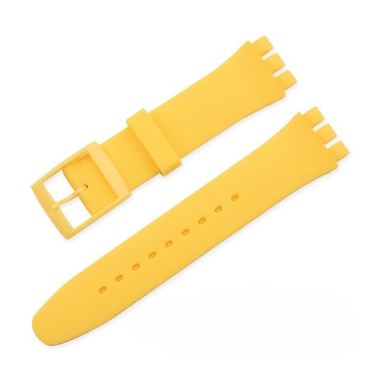 Wrist Watch Band Strap For Swatch 16mm 17mm 19mm 20mm Silicone Watchband