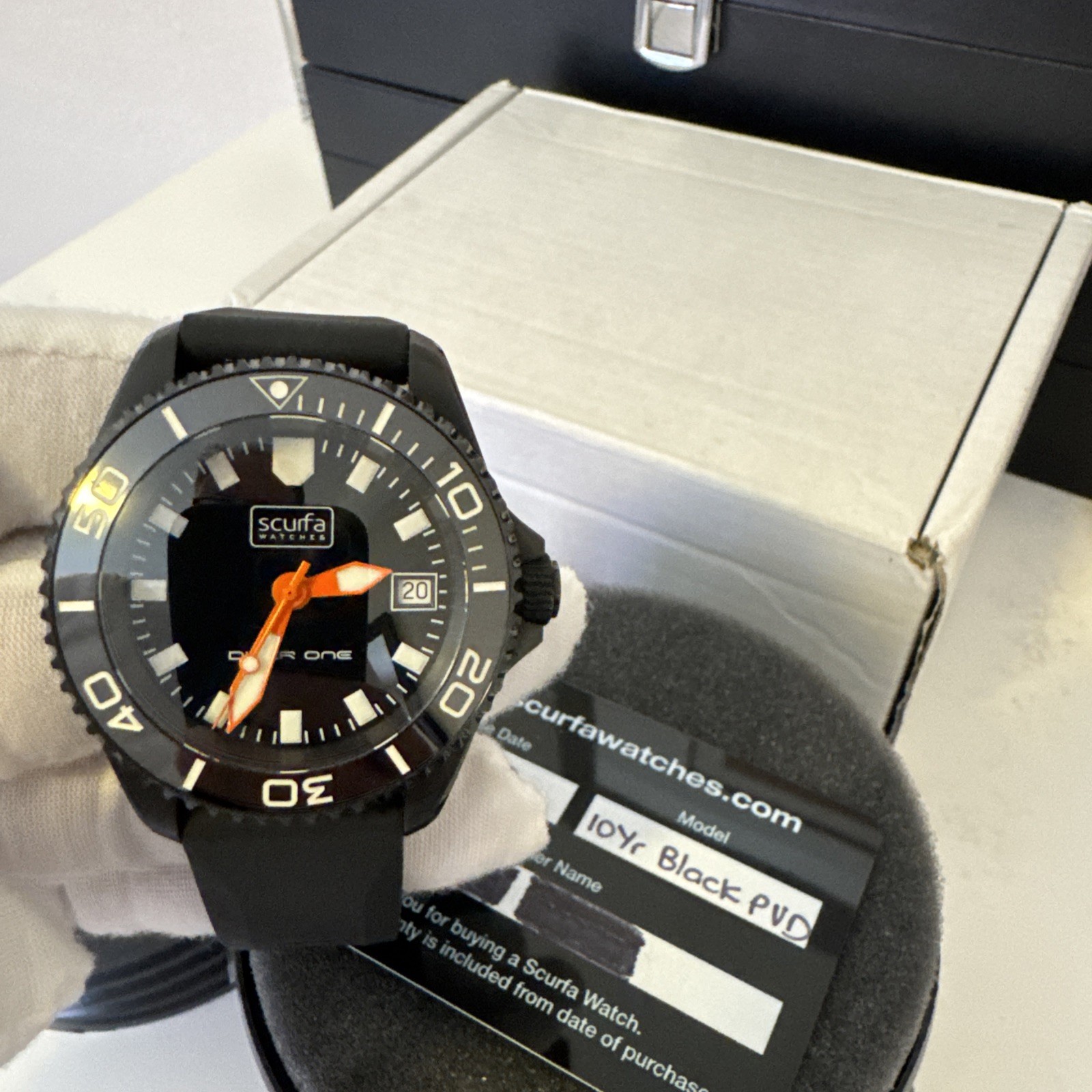 Scurfa Diver One Black PVD 10 Year Anniversary Edition Watch