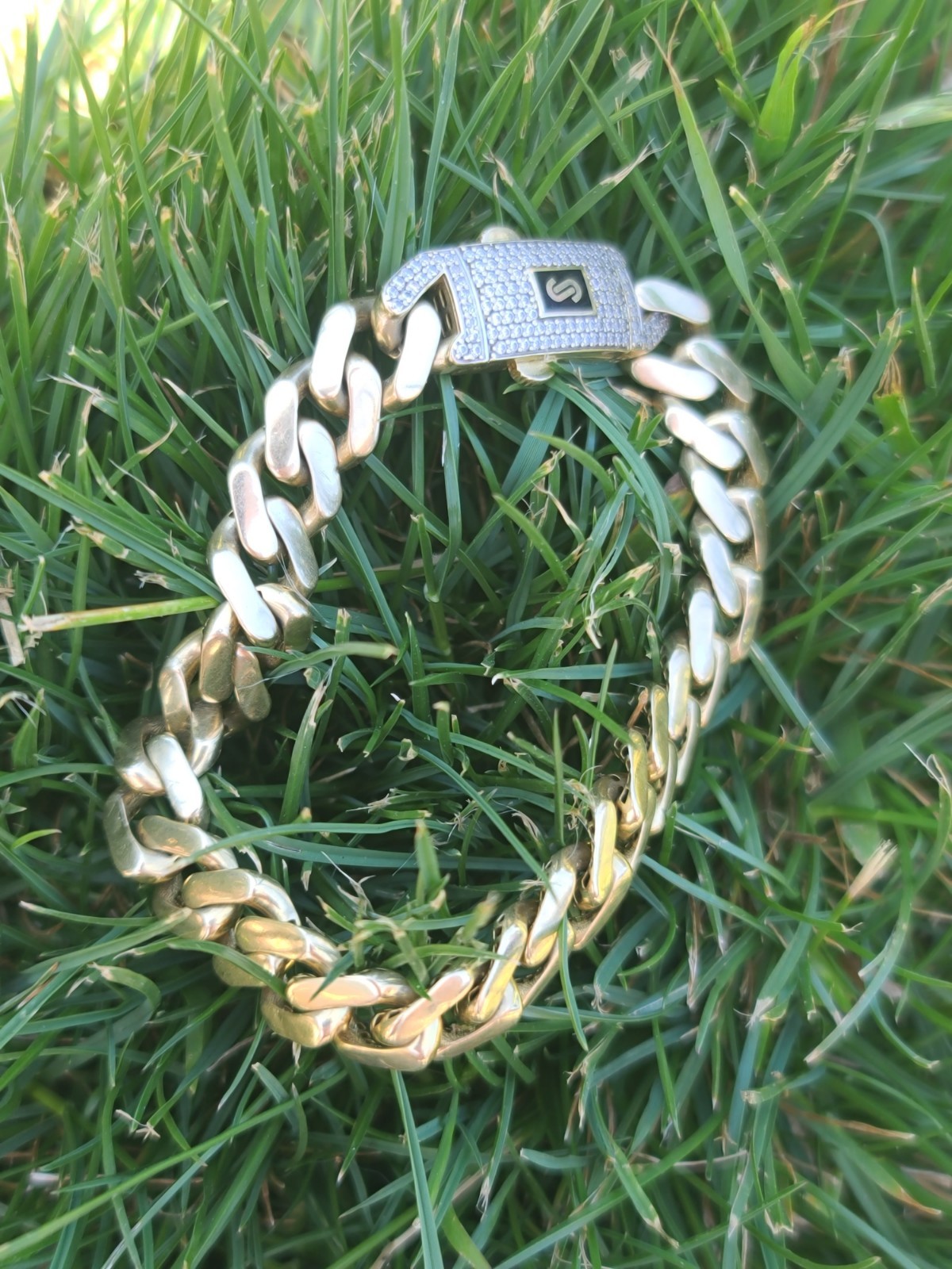 14k Solid Yellow Gold Miami Cuban Bracelet size 8″ Signed Monaco Classic 15.6gr