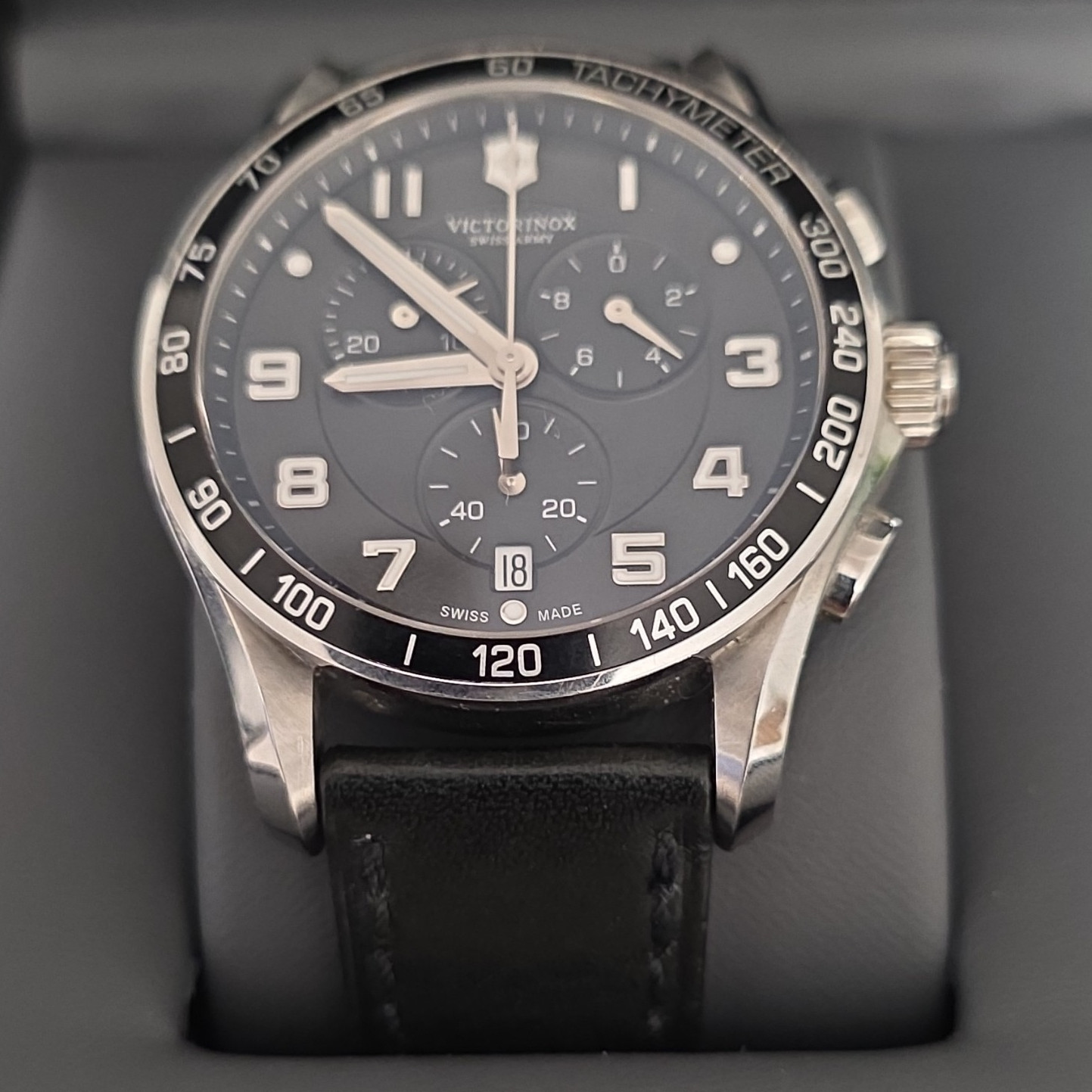 Victorinox Swiss Army Chrono Classic XLS Quartz Chronograph Date Tachymeter