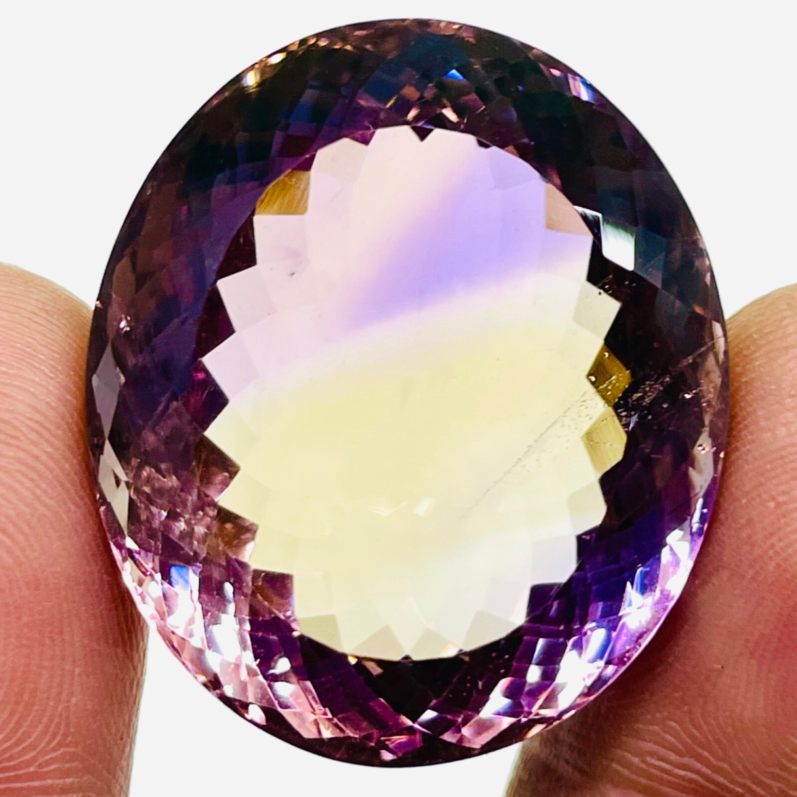 VVS 83 Cts Natural Ametrine Certified Huge Pendant Size Oval Untreated Gemstone