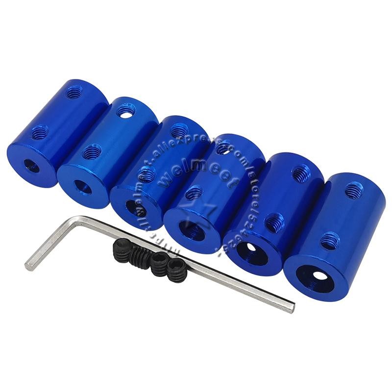 2mm/3mm/3.17mm/4mm/5mm/6mm/6.35mm/7mm/8mm/10mm Aluminum Rigid Shaft Coupler Rigi