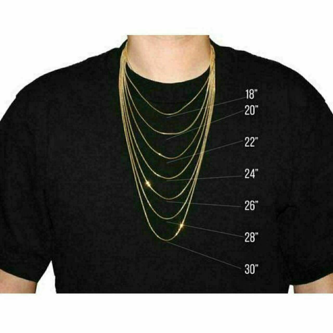 18K Solid Gold Rope Chain Necklace Ladies Women 16″ 18″ 20″ 22″ 24″ 26″ 28″ 30″