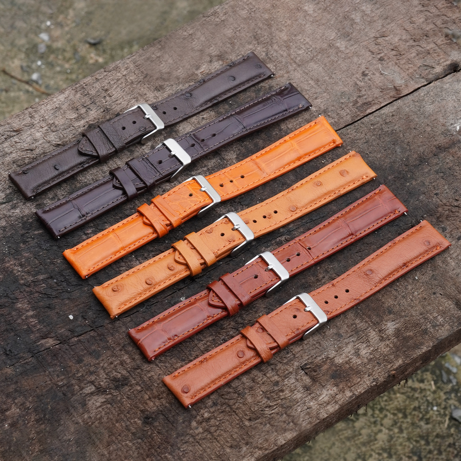 Genuine Crocodile Leather Watch Band Men Crocodile Watch Strap Quick Release
