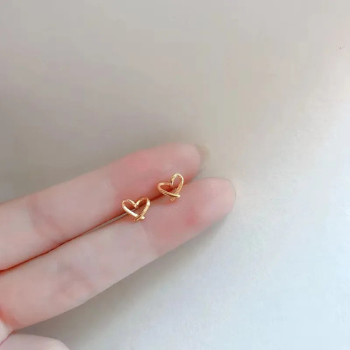 925 Sterling Silver Tiny Leaves Olive Leaf Dainty Minimalist Women Stud Earrings