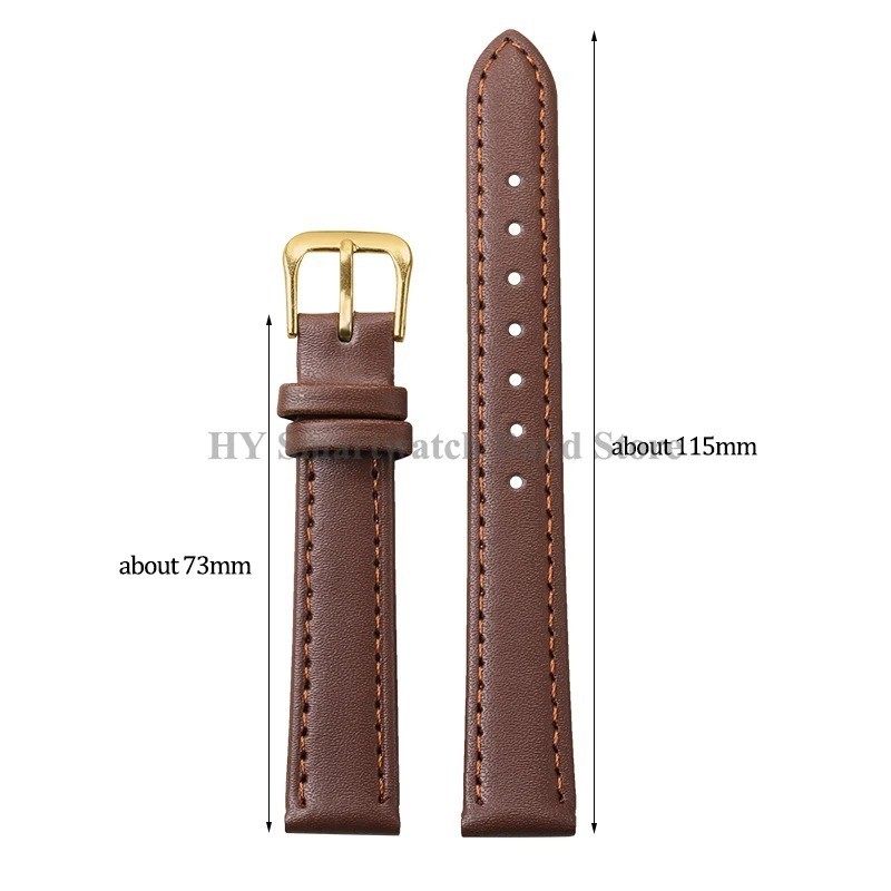 12mm 14mm 16mm 17mm 18mm 20mm 22mm 24mm Genuine Leather Watch Band Strap Bracele