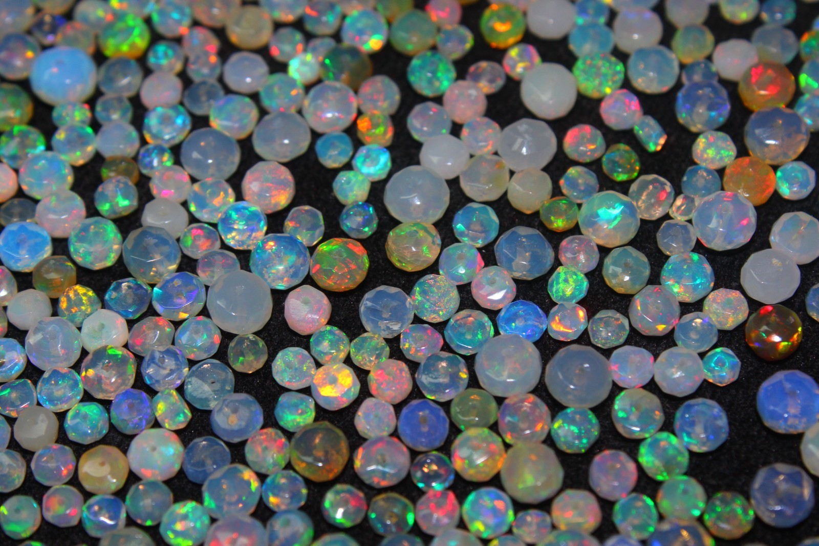 Natural Ethiopian Opal Faceted Beads 4mm 5mm 25pcs Gemstone