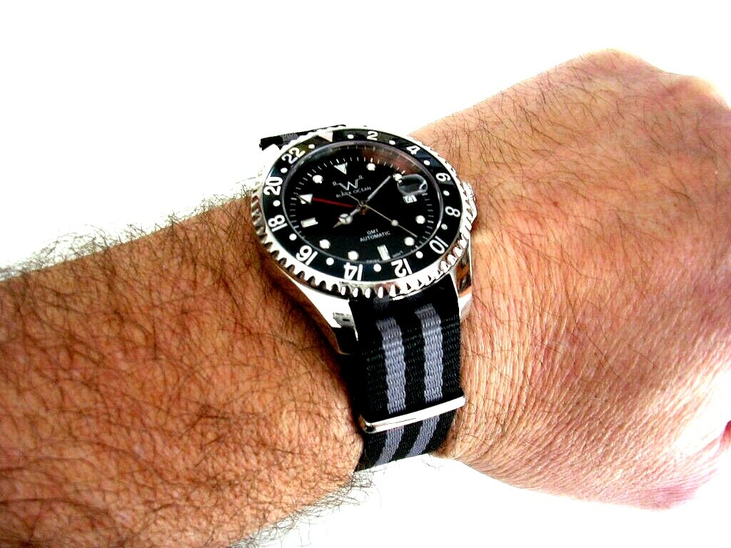 NATO ® strap watch band G10 Ballistic nylon Military RAF stitched bond IW SUISSE