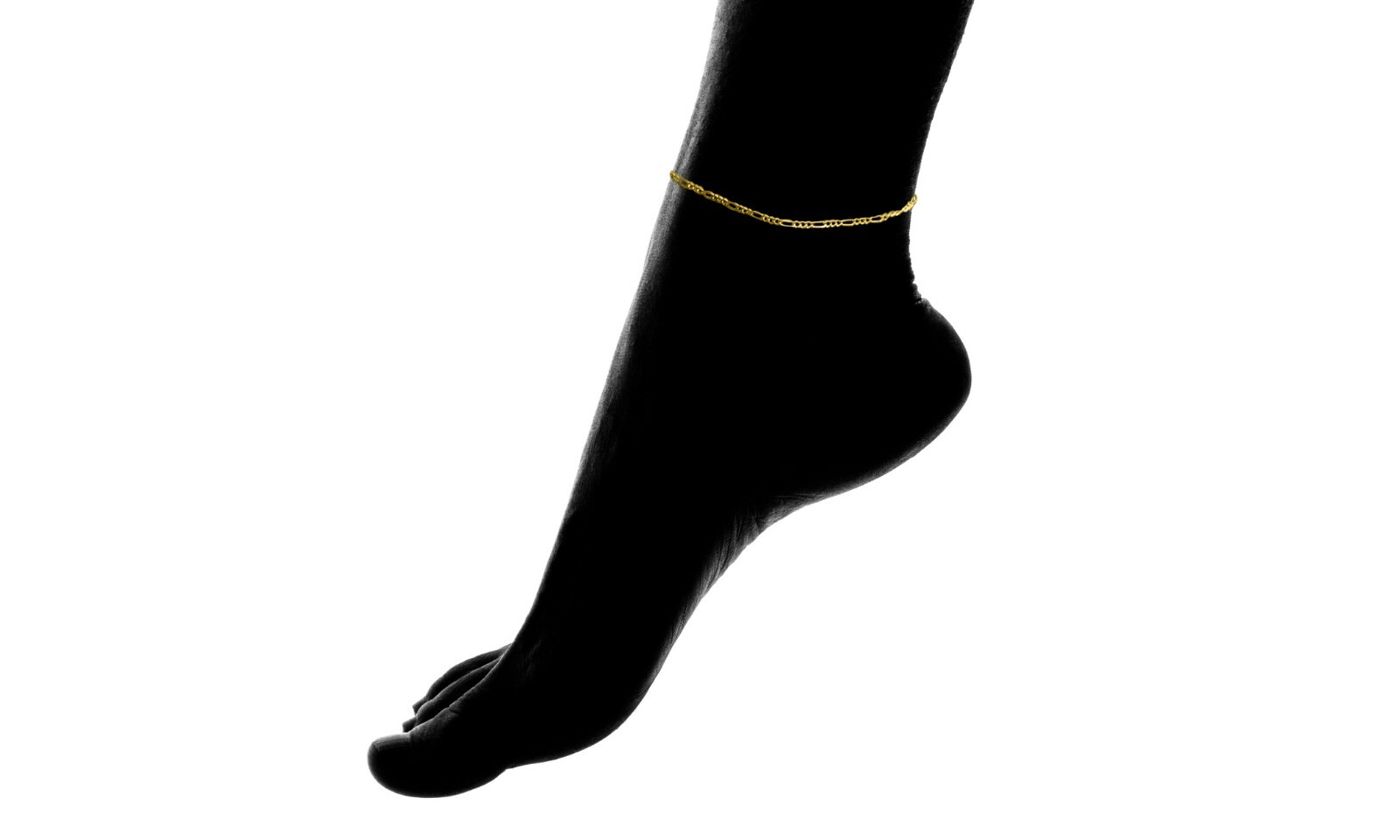 2MM Solid Italian 14K Yellow Gold Figaro Anklet Chain 10″ Italy