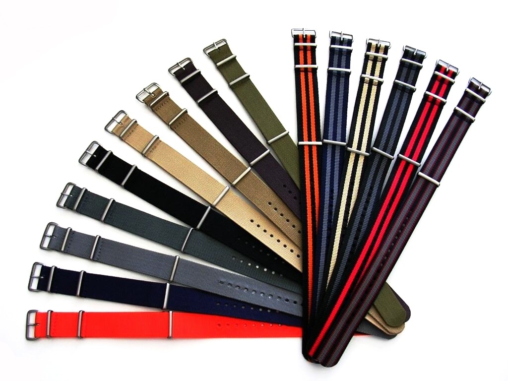 20mm Blue Grey NATO G10 ® Premium watch band strap 2 pak MoD RAF Bond IW SUISSE