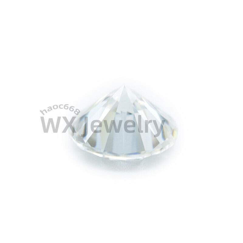 100pcs 0.7～25mm Round white Loose cubic zirconia AAAAA CZ stone Brilliant