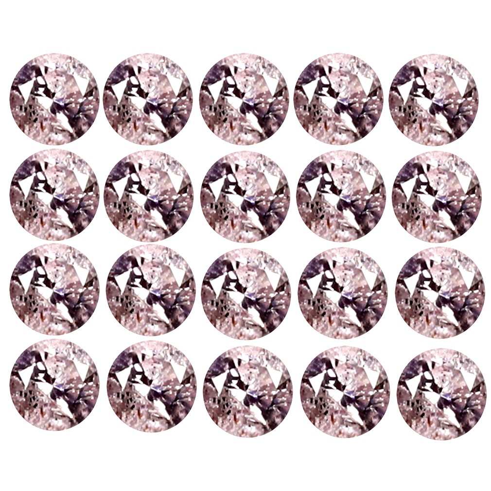 0.09 ct (20 pcs Lot) Spectacular CALIBRATED SIZE(1 x 1 mm) Round Cut Diamond