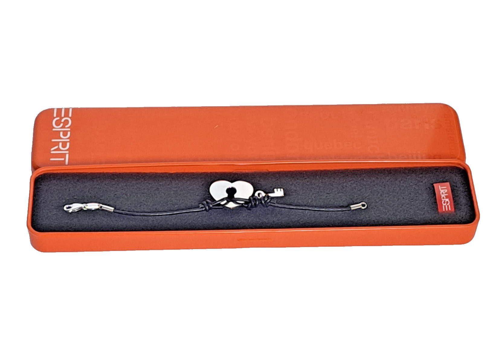 Esprit “Heart with Key” Bracelet Silver 925/Leather