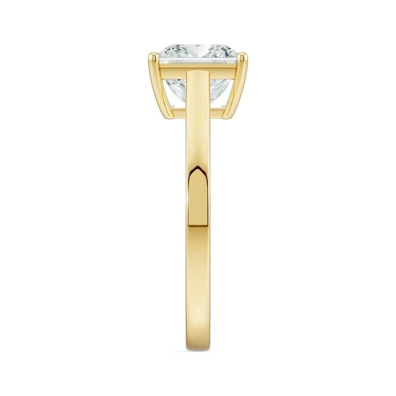 2 CT Princess Cut Moissanite Solitaire Ring 925 Sterling Silver Promise Ring