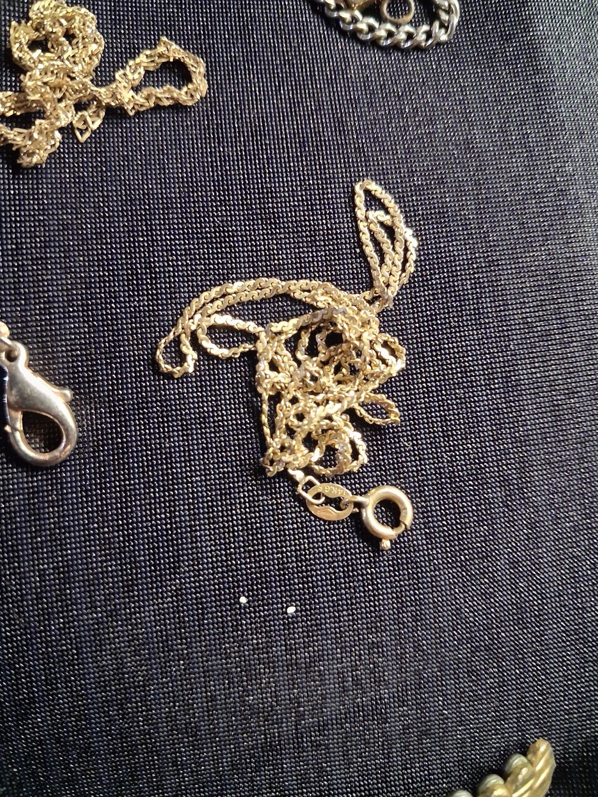 Vintage Mixed Lot 10k Gold & Silver Tone Metal Jewelry Necklace Bracelet Watch