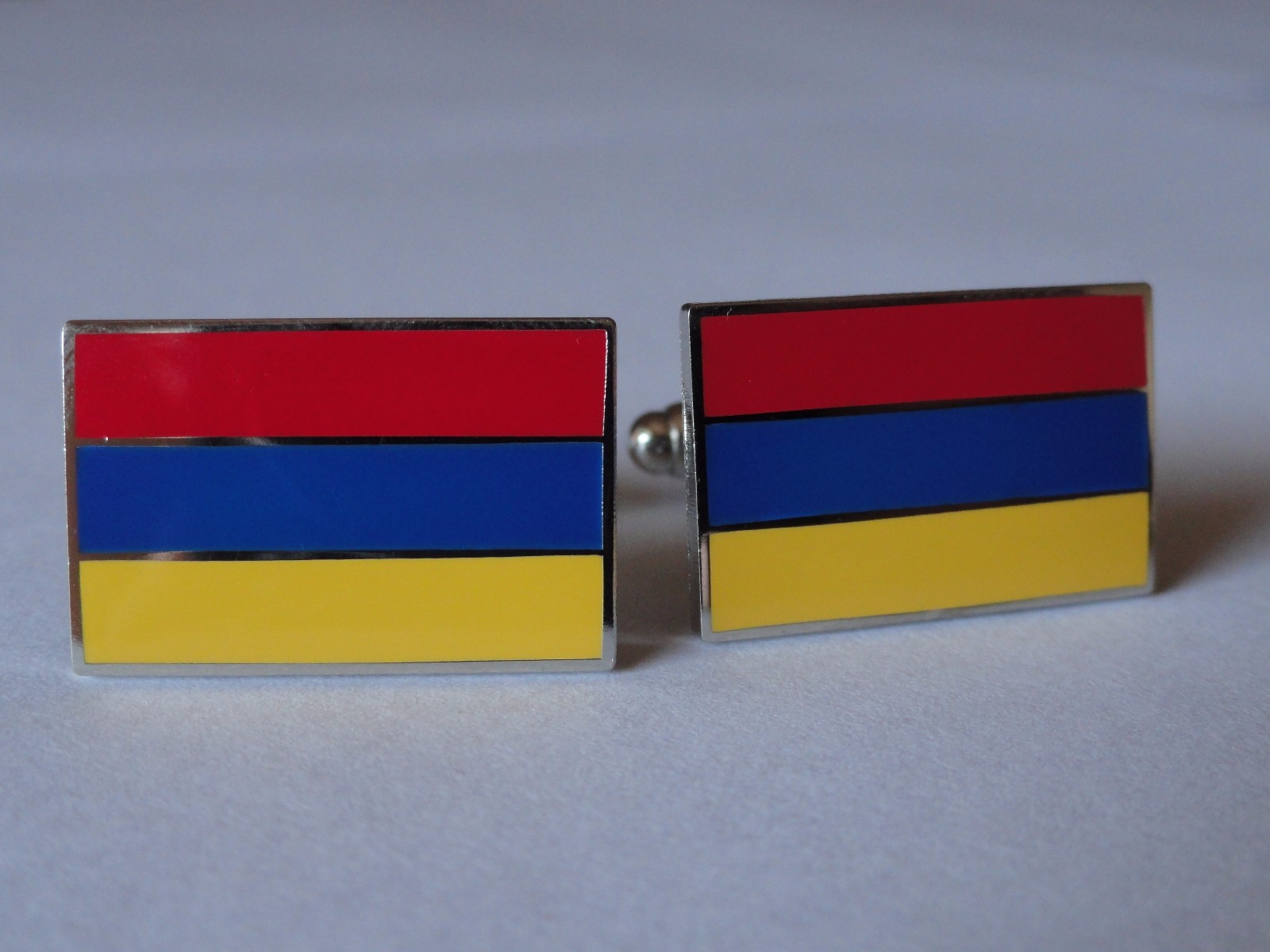 Armenia Flag Cufflinks–Armenian Eastern European USSR Soviet Caucasus