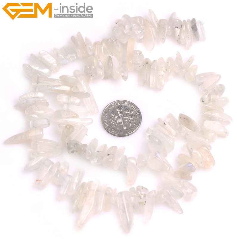 Natural Stone Pionts Sticks Spike Sunstone Larimar Loose Bead Jewelry Making 15″