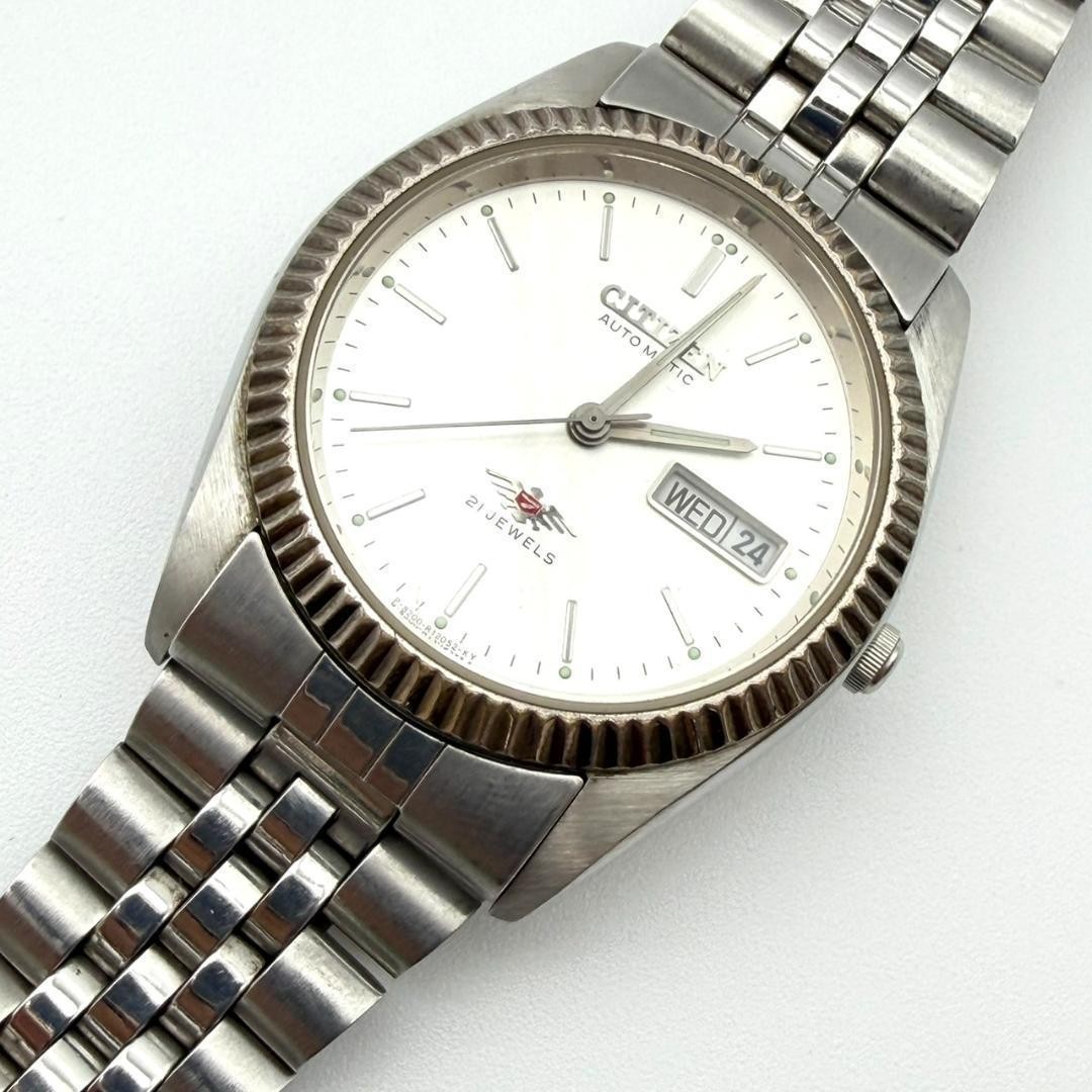 Good Condition Citizen Eagle 7 Watch Transparent Back Automatic Day Date Men’s W