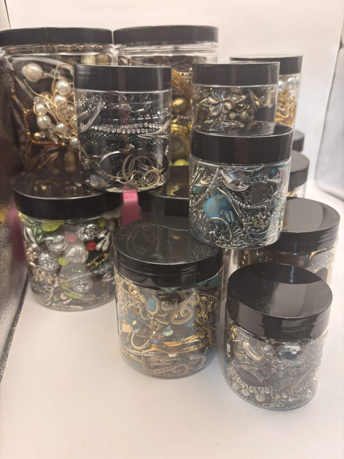 Mystery Jewelry Jar- All Wearable – No Junk Customization Available 2 Sizes