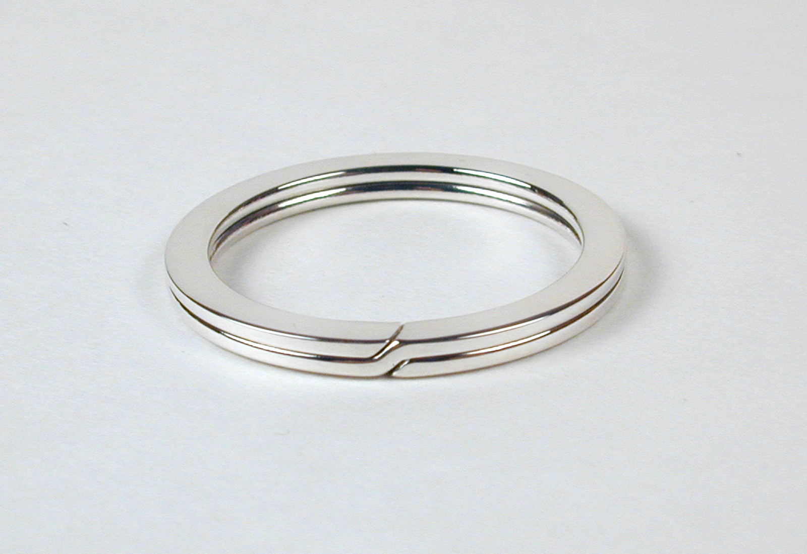 Sterling Silver .925 – 28mm Split Ring Key Ring Made in USA Free US Ship