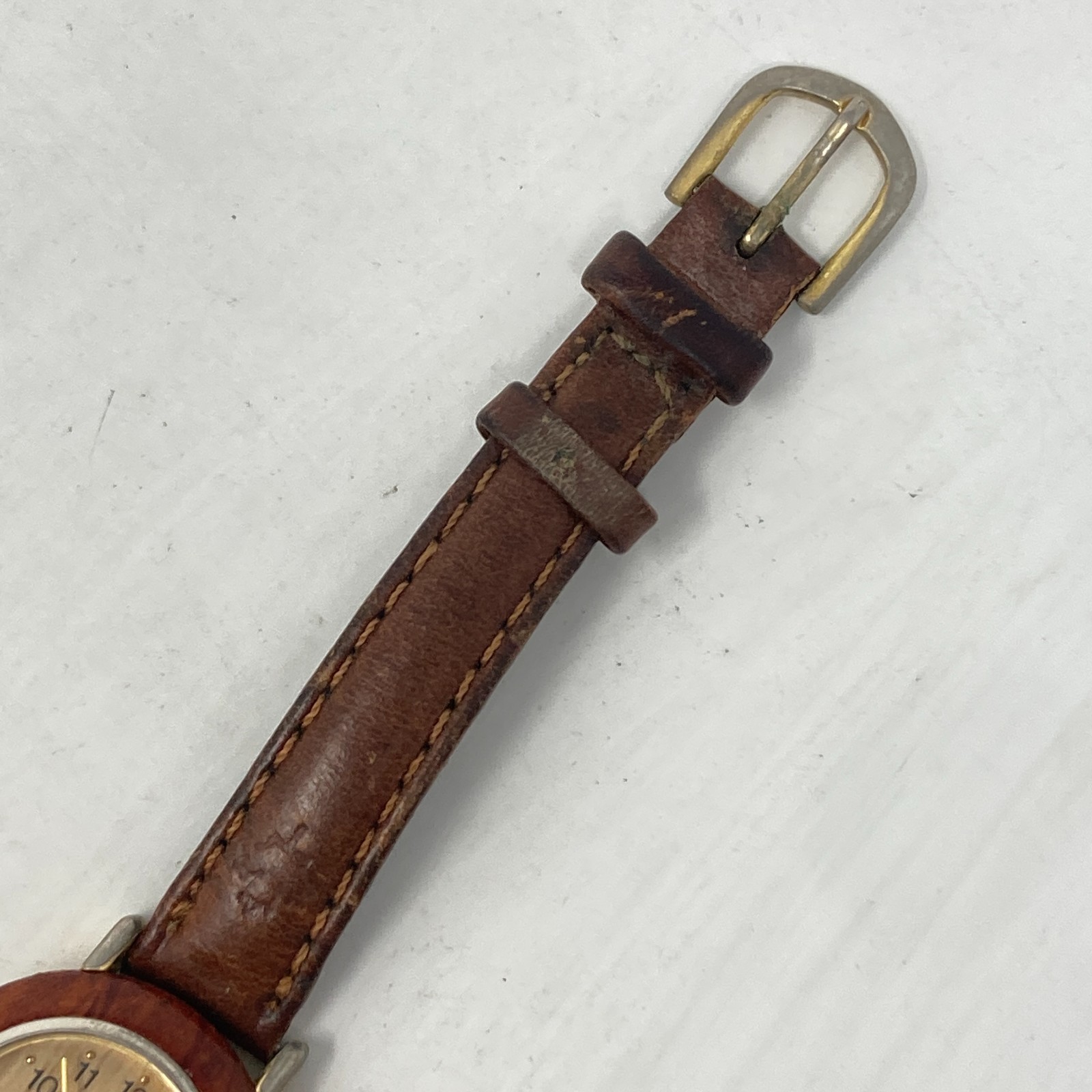 Canada Watch Women 26mm Maple Leaf Wood Leather Band New Battery 7.5″