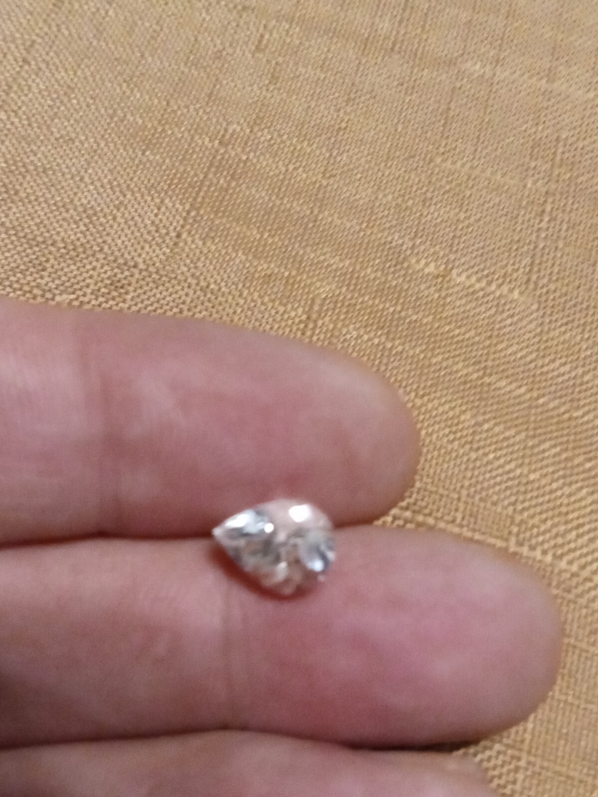 1.66 Ct VS Natural Unheated Very Light Blue Aquamarine Pear Shaped