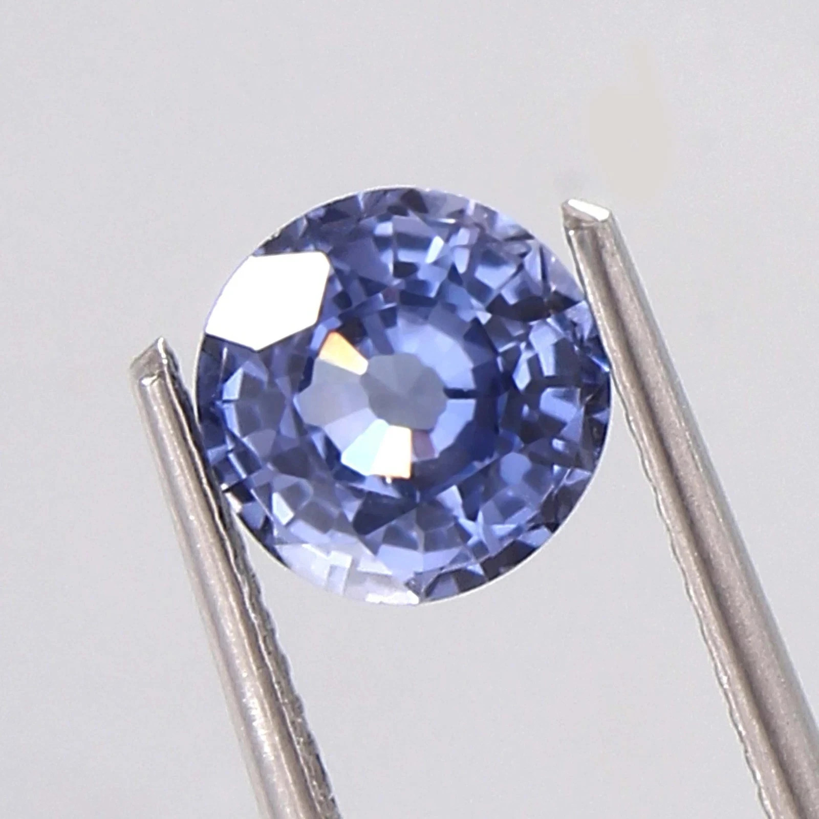 AAA Natural Elegant 5.50 Ct Pastel Blue Sapphire GIE Certified Round Loose Gem