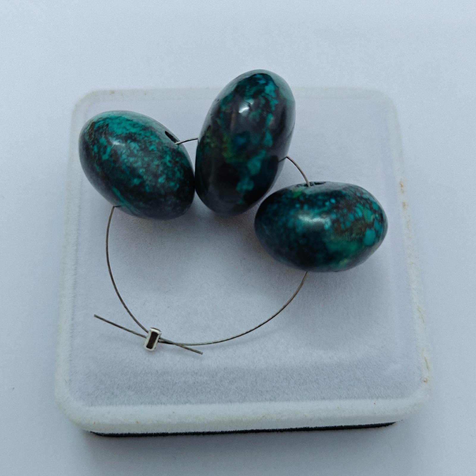 Hubie Turquoise Rondell Beads loose Gemstone For Jewellery Making Supply 83 Cts.