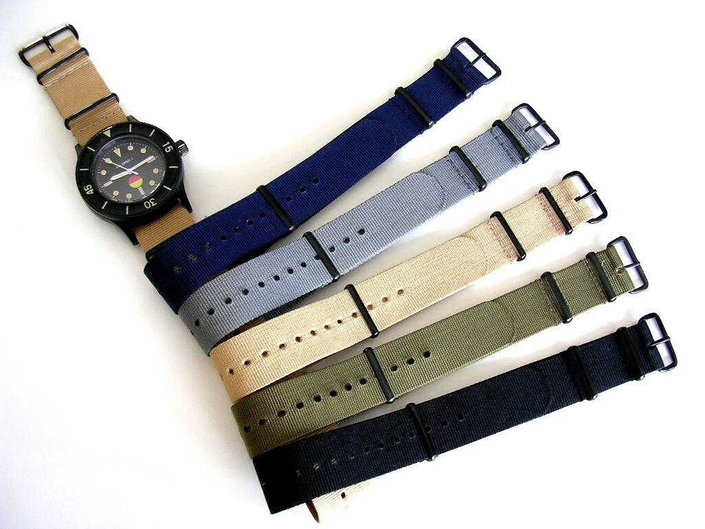 NATO G10 ® Coast Guard Orange Xtreme nylon 20m 22m PVD watchband strap IW SUISSE