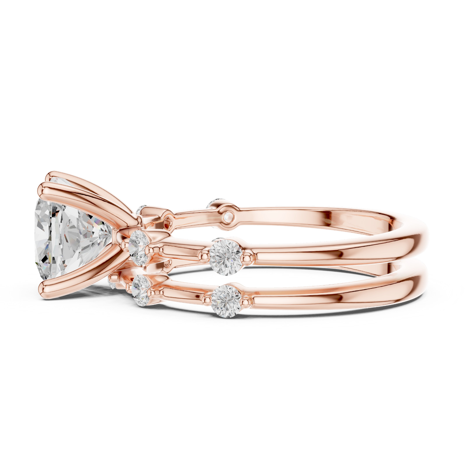 Certified 2.8 Ct Lab Grown Diamond Women Engagement Cosmos Ring 14k Gold Over
