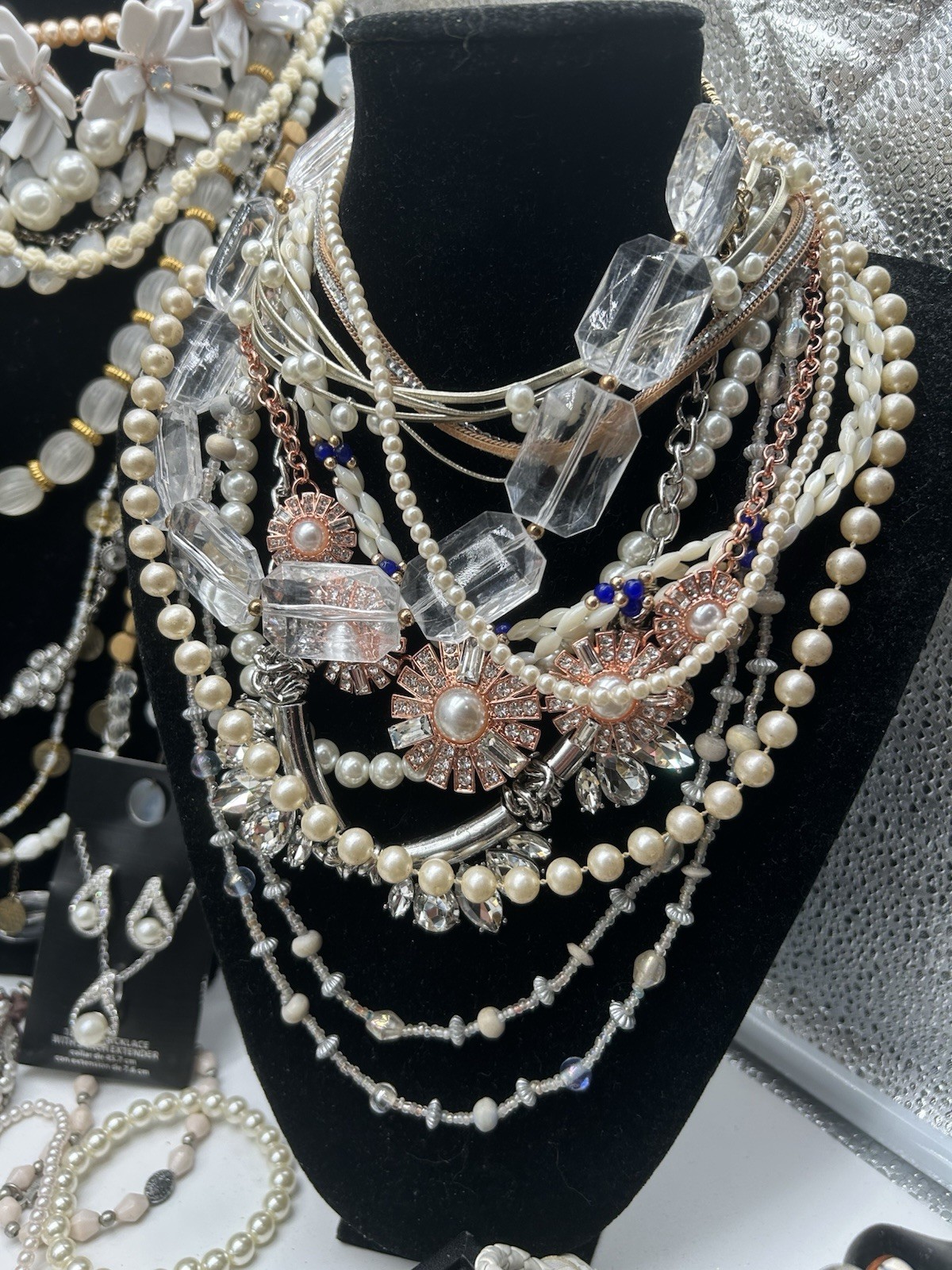 Vntg to Now Pearl Inspired Jewelry Lot All Wearable 8+ Lbs, 147 Pc #314