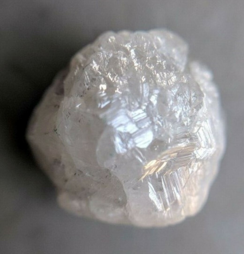 WHITE DIAMOND ROUGH FACET GEM GEMSTONE CANADA GENUINE NATURAL UNCUT 1 CT RAW I3