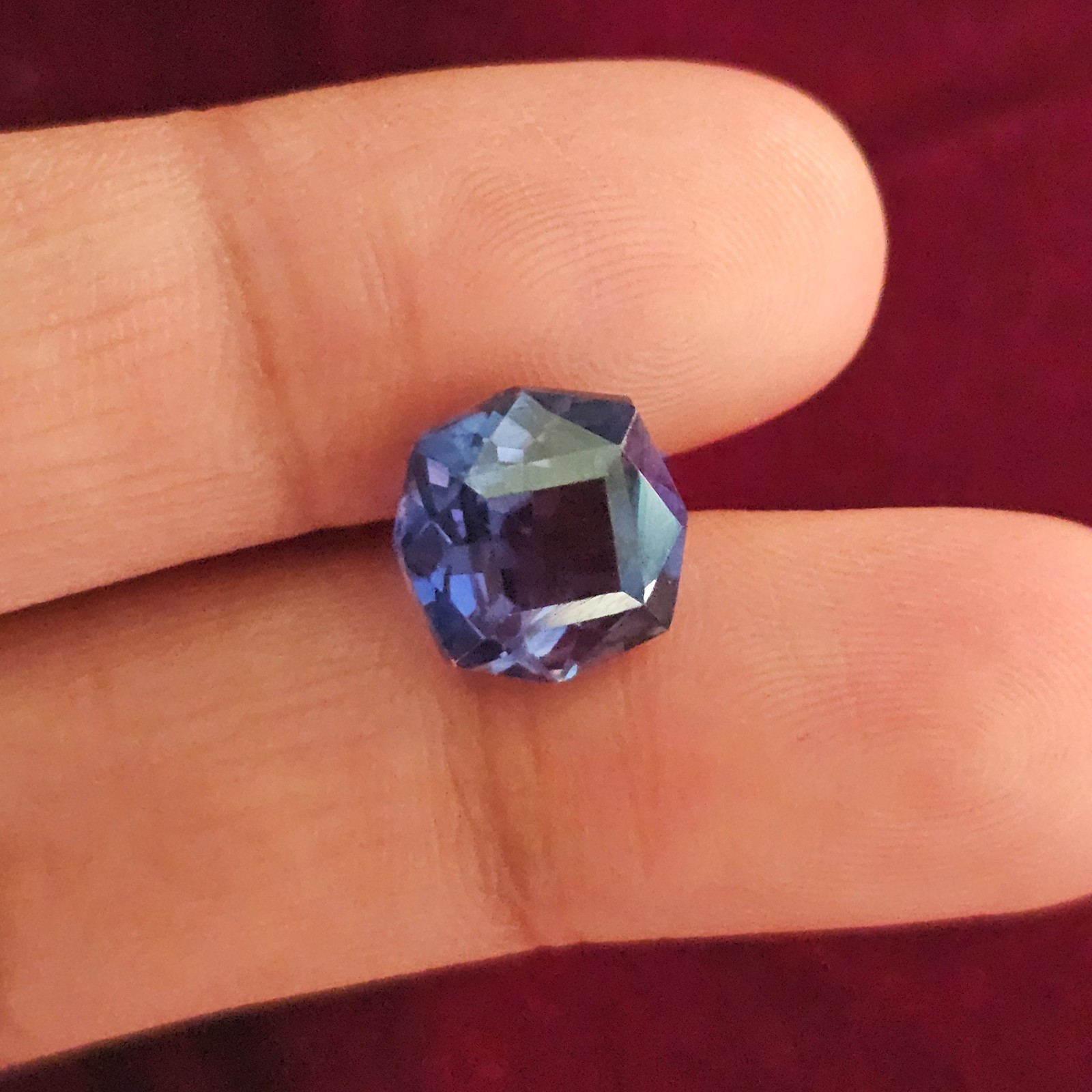 2 Pcs 6.50 Ct each Blue Sapphire Asscher Cut Lab Created Loose Gemstone 9x9mm