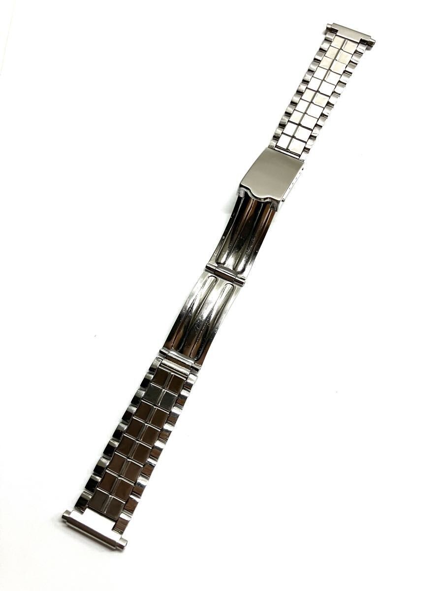 Stainless steel strap for wristwatches vintage item 16.5 21mm approximately 15cm
