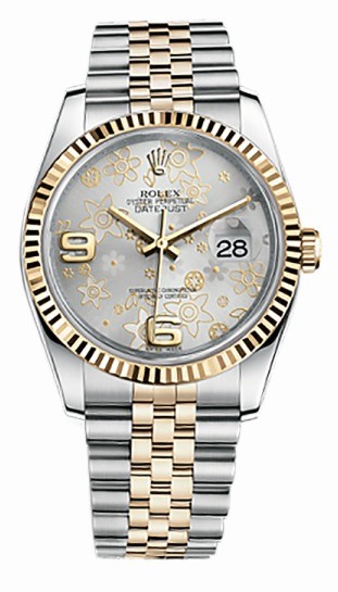 Rolex Datejust 36 Gray concentric arabic Dial on Jubilee 116233 with Box 2010