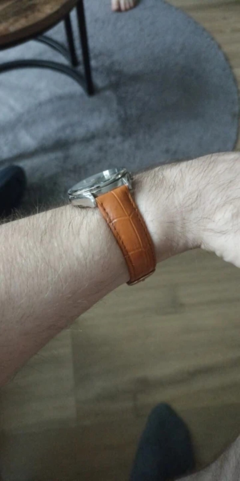 16mm 18mm 20mm 22mm 24mm Genuine Leather Wristband Watch Strap Band Bracelet