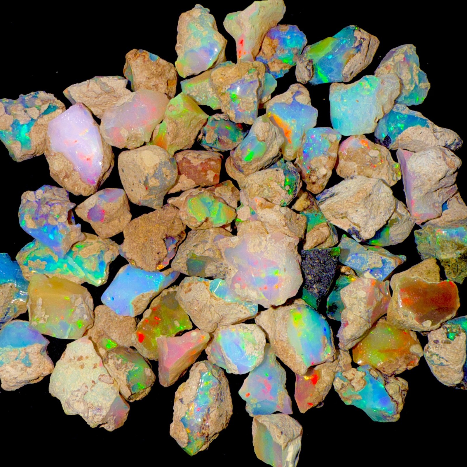 Opal Rough Lot 20 Pieces AAA cut grade rough Natural Ethiopian Welo Dry Opal Raw