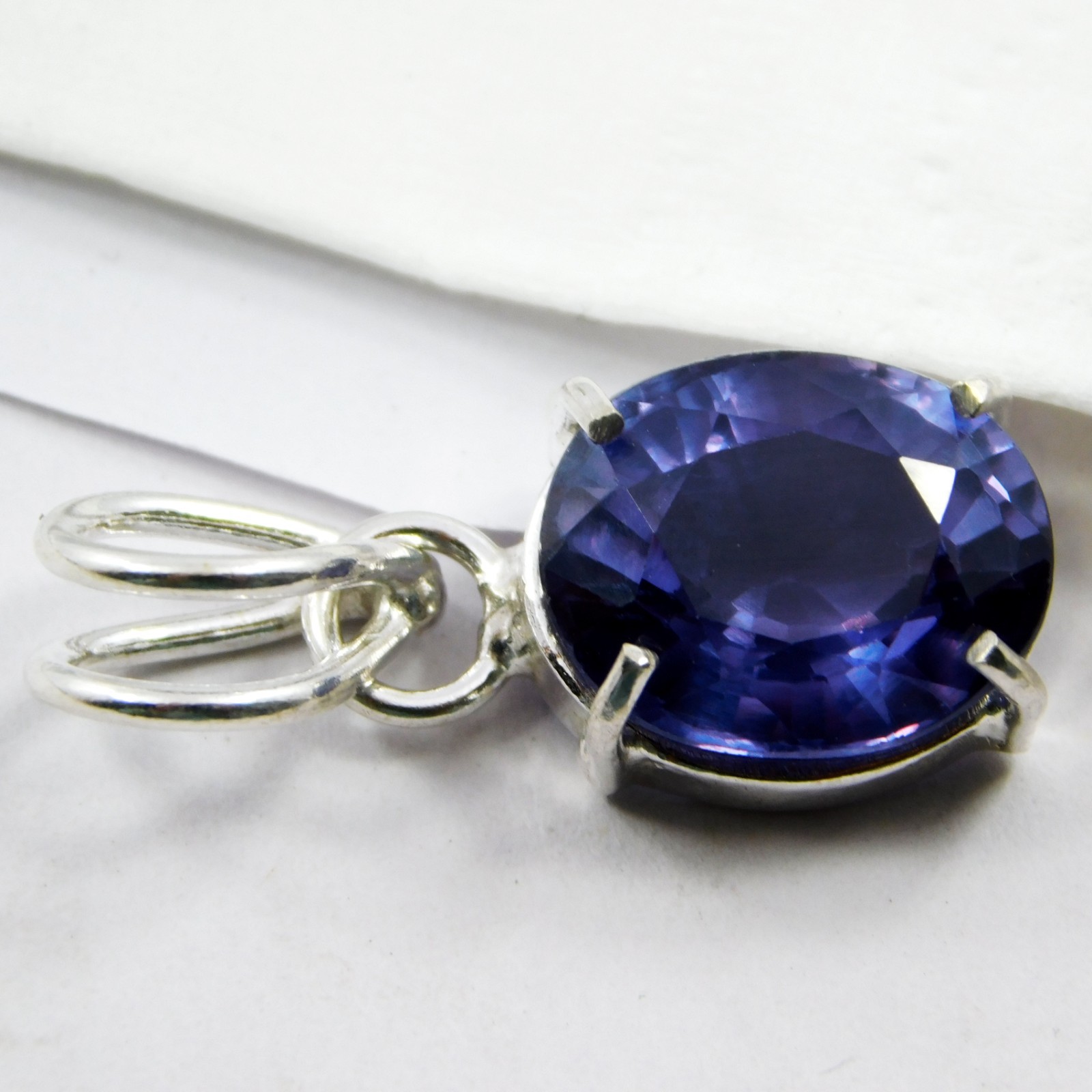 CERTIFIED 18.70 Ct Natural California Rare Blue Benitoite Pendant Gemstone✔