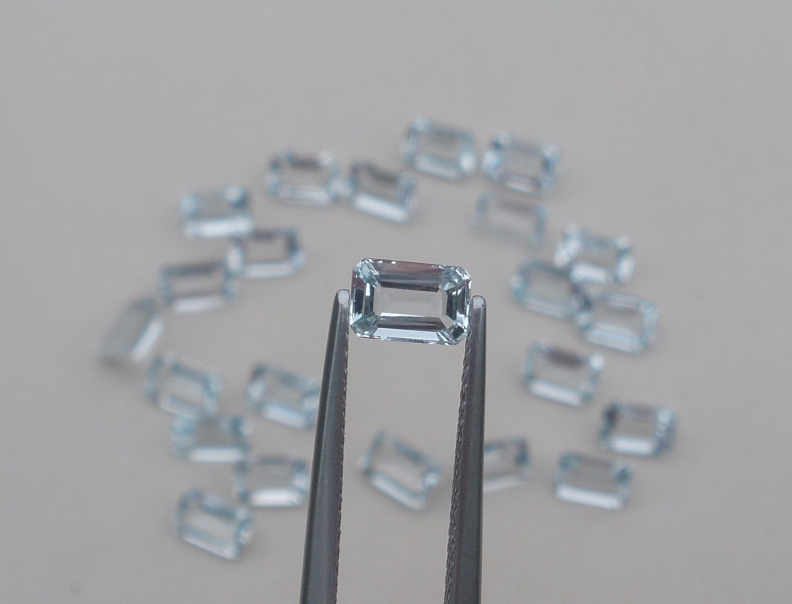 Aquamarine Octagon Loose Faceted Natural Gem 6x4mm