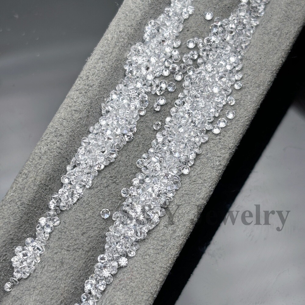 0.8MM-3.0MM 1000PCS Round White Loose Cubic Zirconia for Rings Jewelry Making