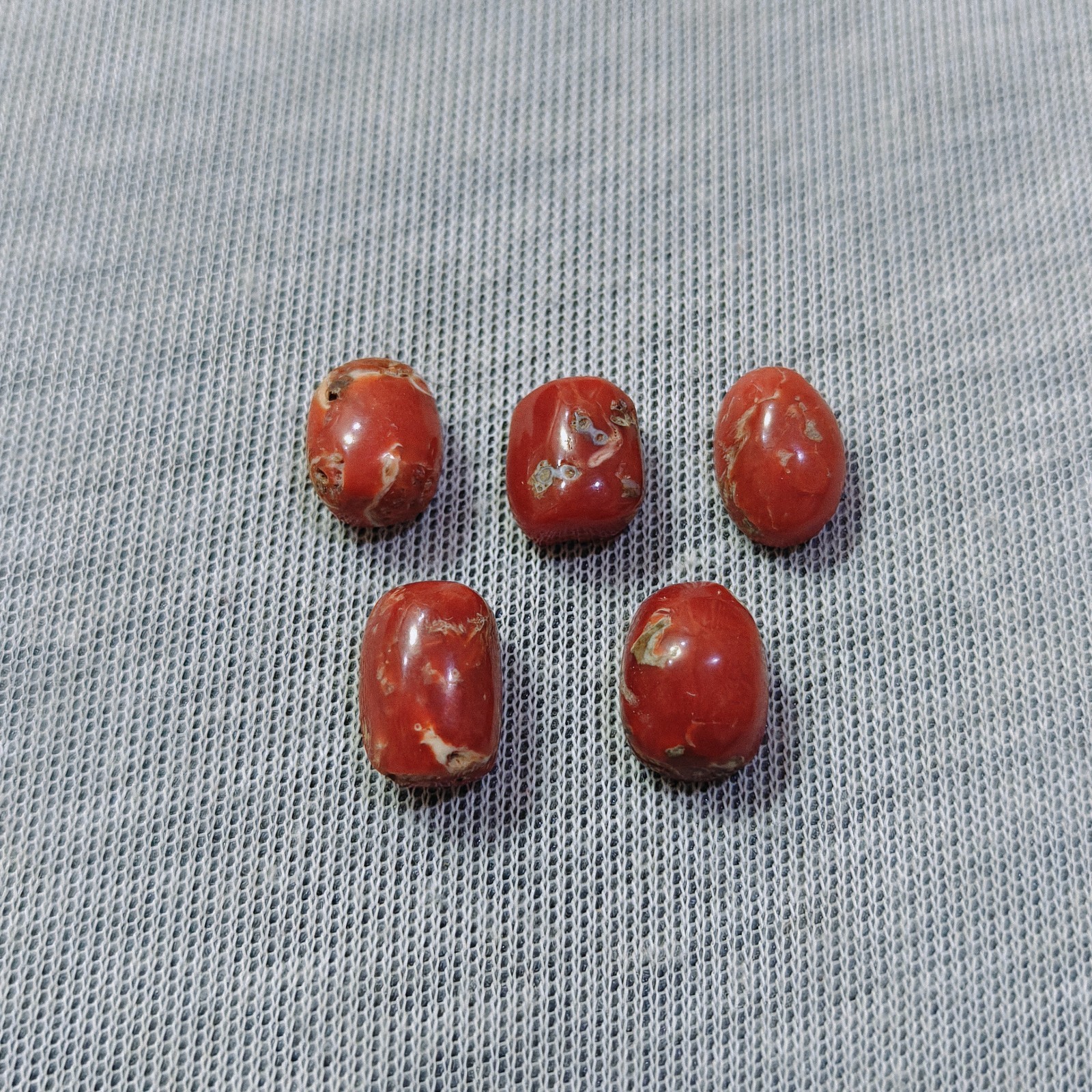 Natural Japanese Pink Coral Oxblood Oval Cabochon Loose Gemstone Jewelry Making