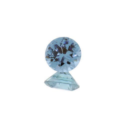 (2.5mm – 10mm) Round Lab Created Medium Blue #106 Spinel