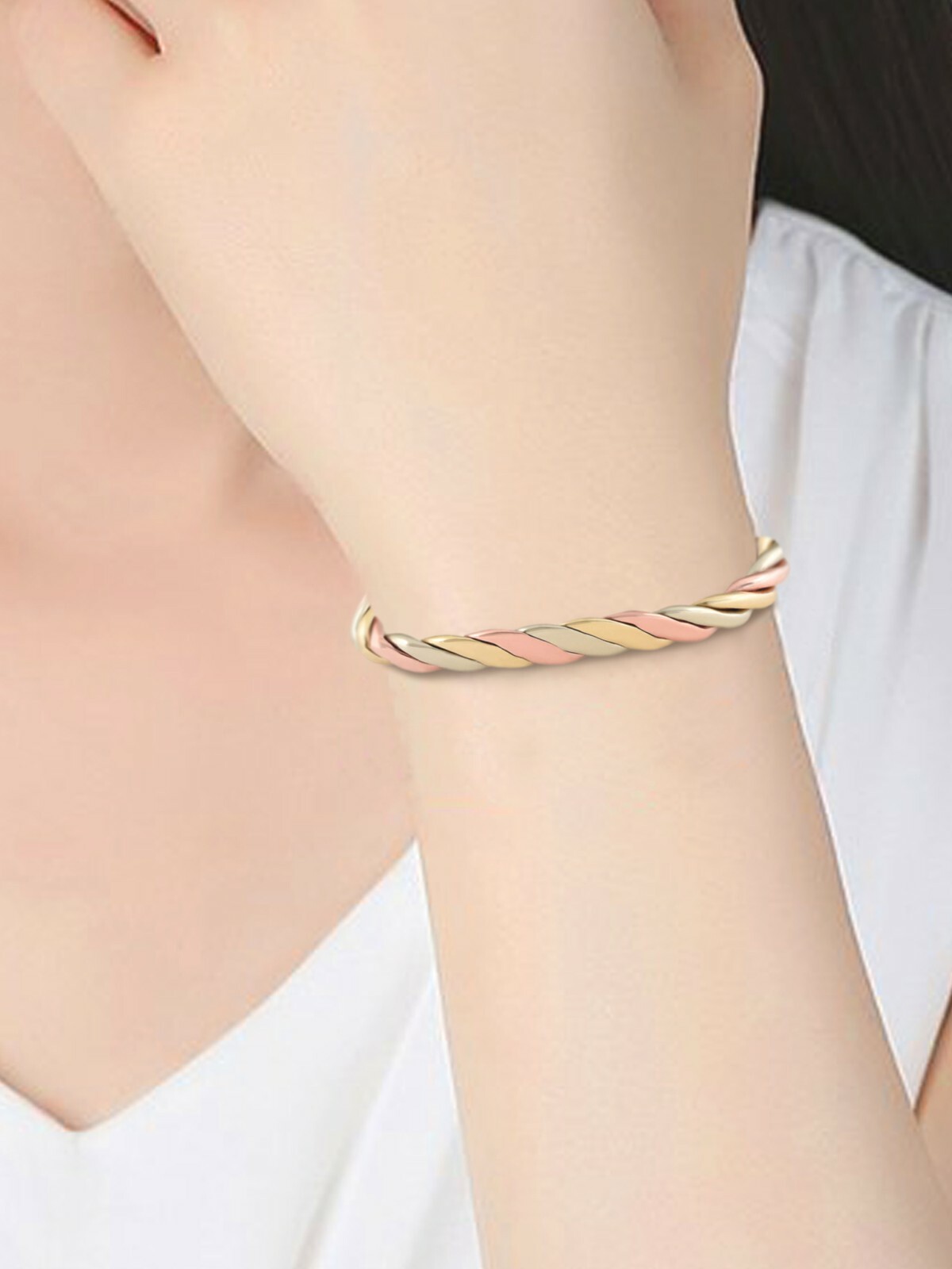 Copper Magnetic Therapy Bracelet High Power Pain Rare Earth Magnets Triple Cuff
