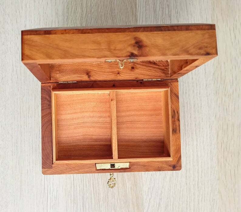 wooden jewelry box thuya , wood thuya handmade in morocco thuya burl ,Jewelry Bo