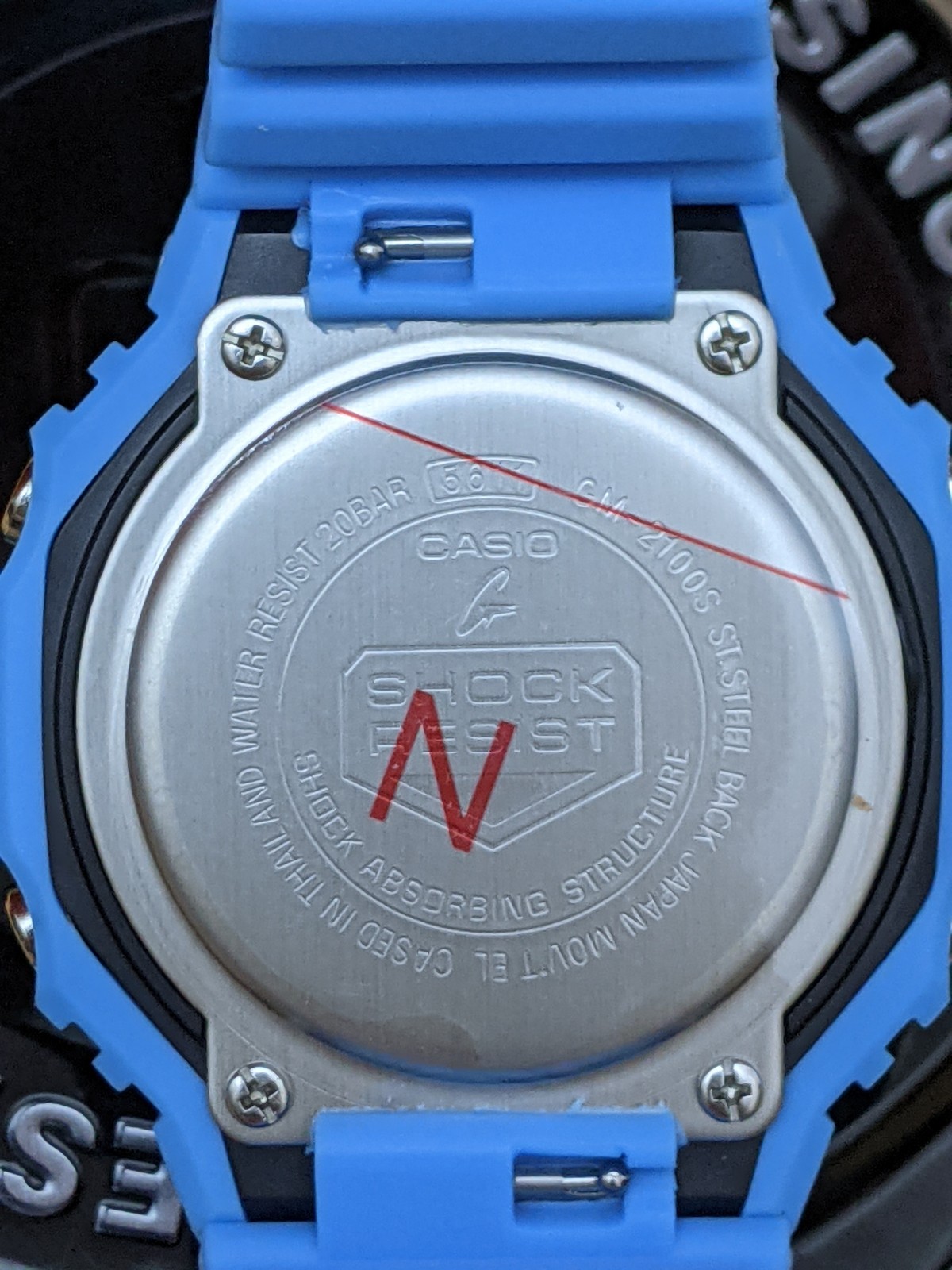 Casio G-SHOCK GA-2100MNG-2AJR watch MANGA Theme Blue