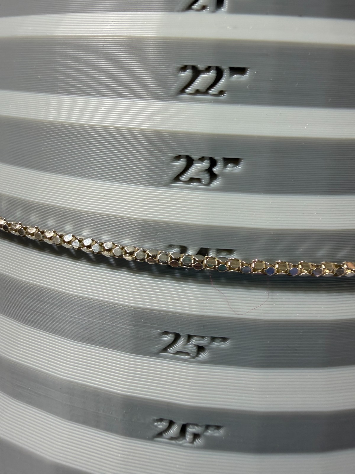 Vintage Sterling Silver Chain Snake Scale Popcorn 24″ 6g Gorgeous Stamped FAS
