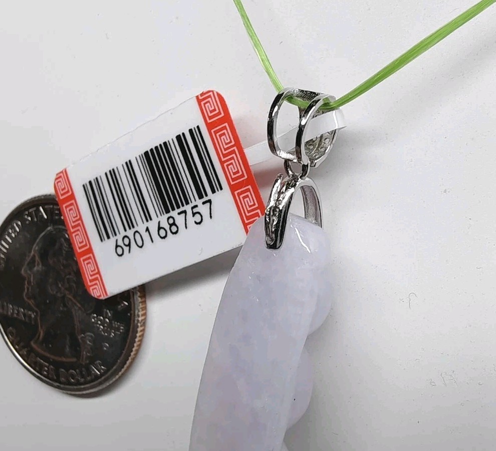 Certificate Jade Gourd Pendant Icy Purple Natural Jadeite Translucent紫色冰透玉葫芦翡翠A货